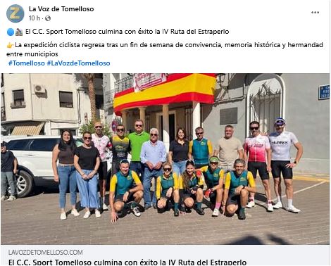 Noticia la voz de Tomelloso sobre la actividad del Estraperlo con el CCSport Tomelloso